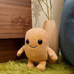 Adorable Shark & Wooden Plush Figures Mixed Character Decor Gift