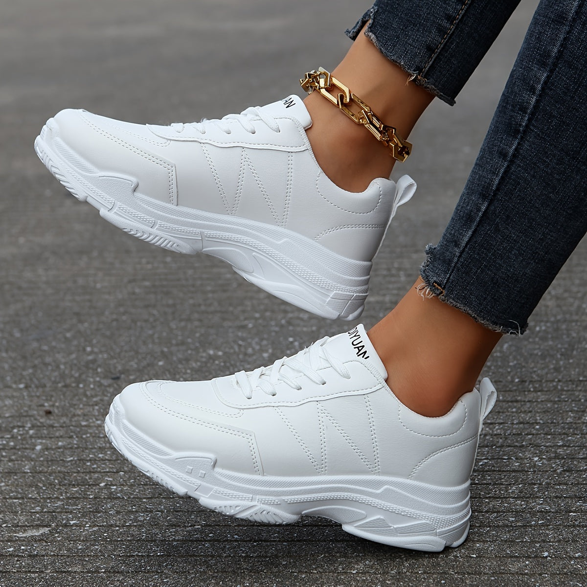 Women's Lace-Up Waterproof Running Shoes