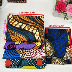 African Printed Fabric DIY Patchwork Cloth Sewing Supplies