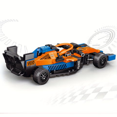 F1 Racing Red Sports Car Building Blocks for Kids, Birthday Gift