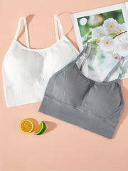 Girls' Seamless Racerback Sports Bra 2 Pack