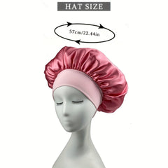 Y2K Satin Bonnet Women Sleeping Nightcap Headwear Lightweight Hair Bonnet