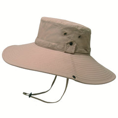 Men's Outdoor Large Eaves Fisherman Hat with Sun Protection