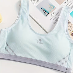 Star Pattern Wireless Sports Bra Full Coverage Tank Bra