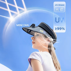Summer Cap With Cooling Fan 3 Gears Of Speed Adjustable Fan