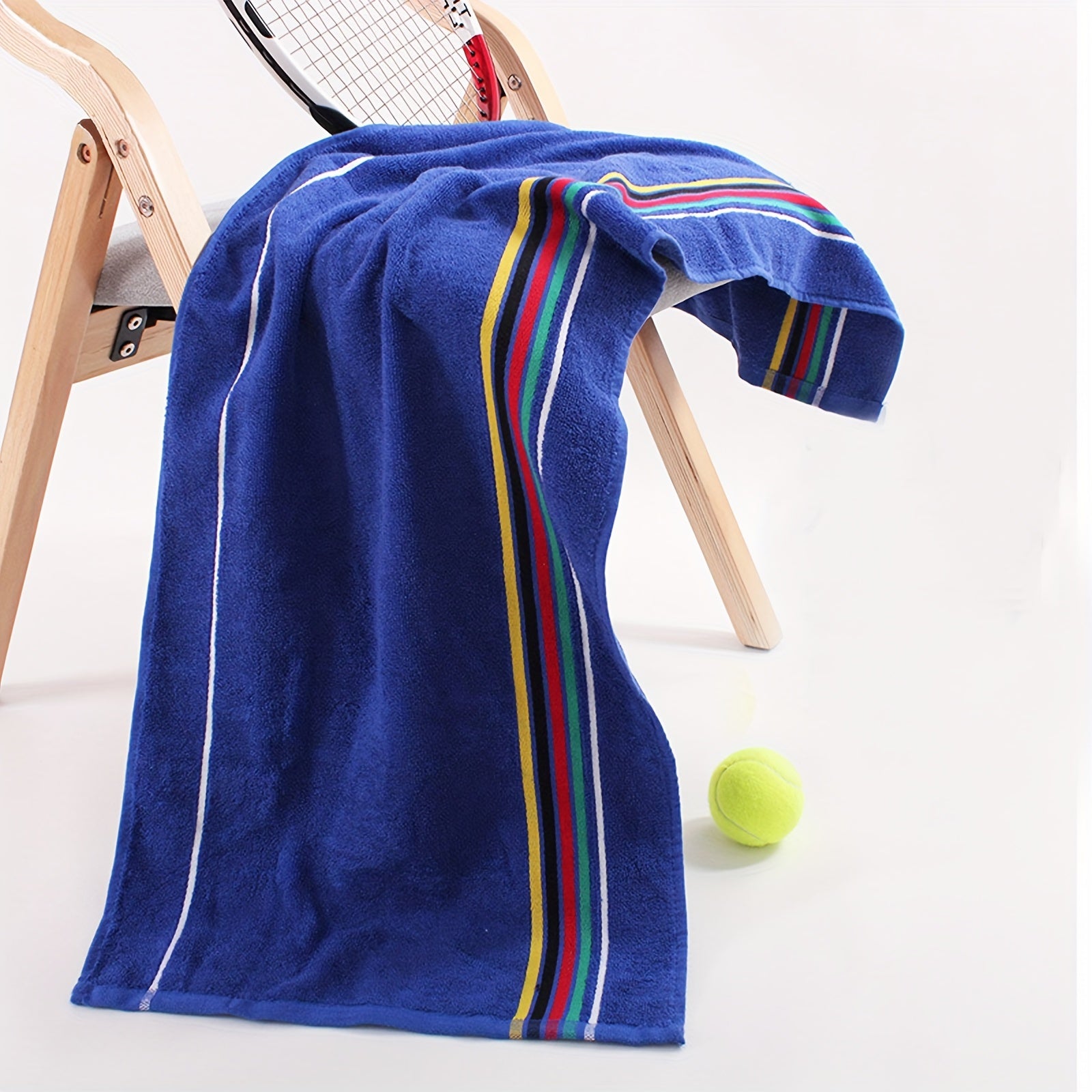4pcs Sport Hand Towels Soft Cotton Striped Ultra Absorbent Towels