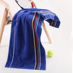 4pcs Sport Hand Towels Soft Cotton Striped Ultra Absorbent Towels