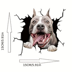 French Bulldog Car Sticker 3D Simulation