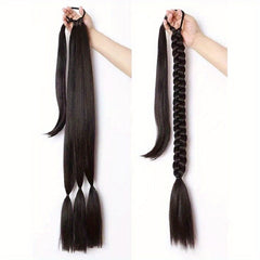 Long Straight Ponytail Hair Extension with Hair Tie