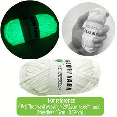 Coarse Luminous Yarn Face Mask for DIY Christmas & Halloween Gifts