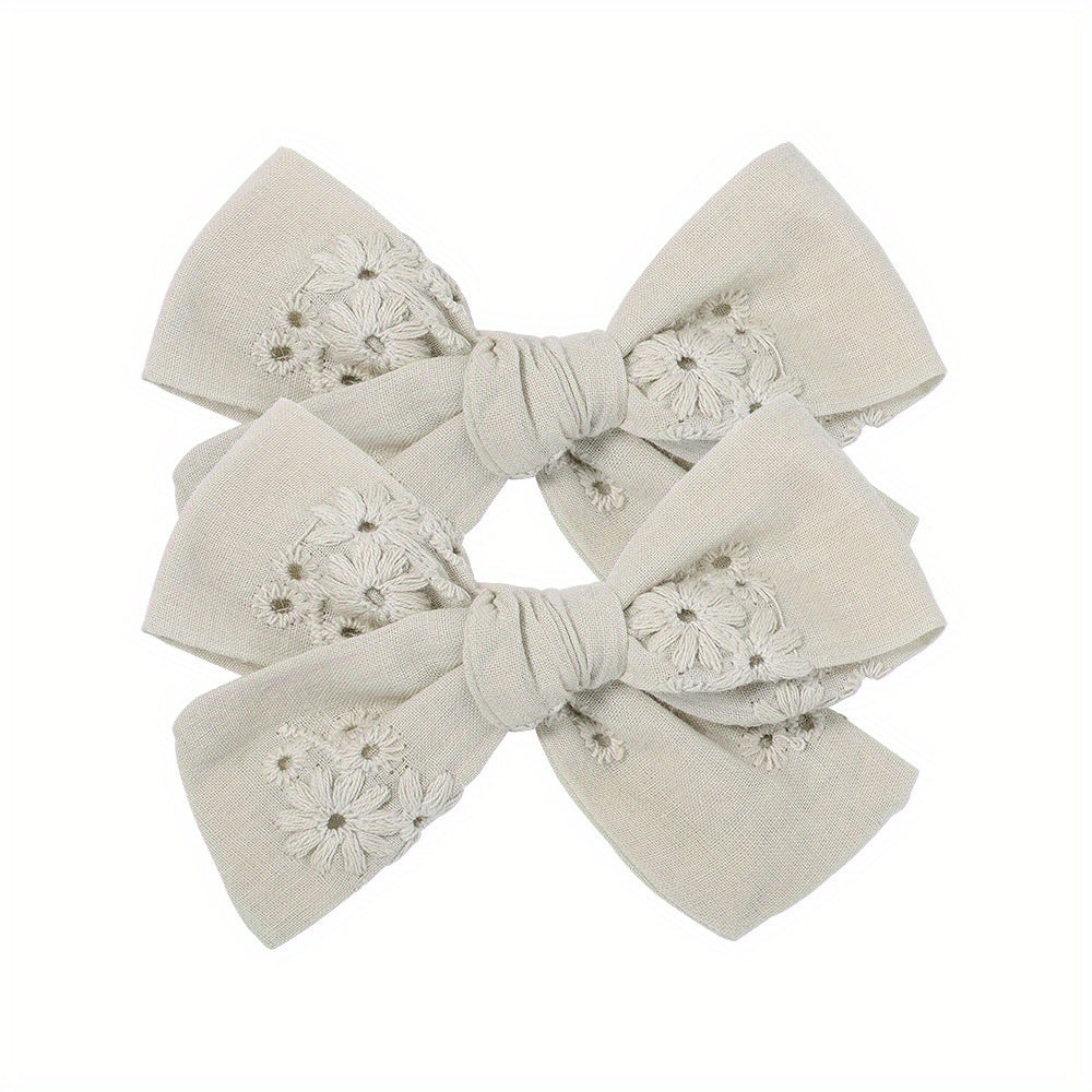 Baby Girls Bow Hair Clips Decorative Headwear Accessories