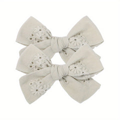 Baby Girls Bow Hair Clips Decorative Headwear Accessories