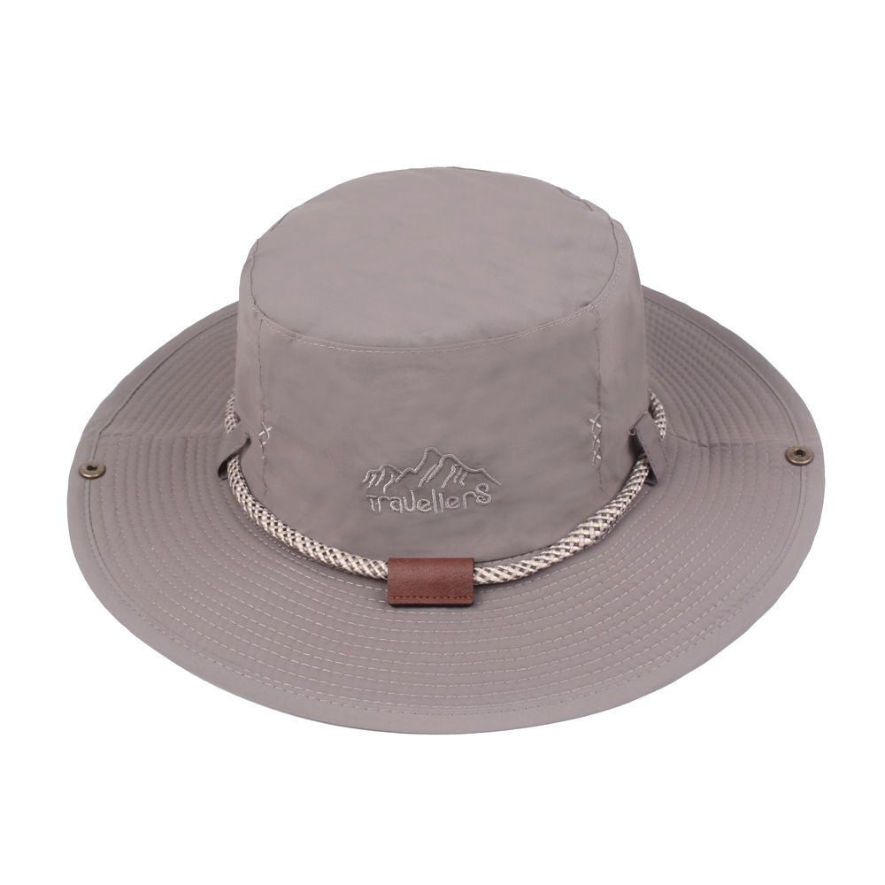Men's Summer Fishing Hat Quick Dry Breathable Sun Hat with Big Eaves