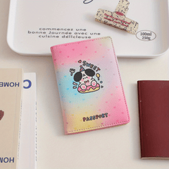 Cartoon Passport Holder With Card Slots Ticket Holder