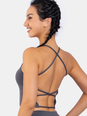 Sexy Backless Sports Bra for Yoga Gym Workouts Stylish Supportive Stretchy