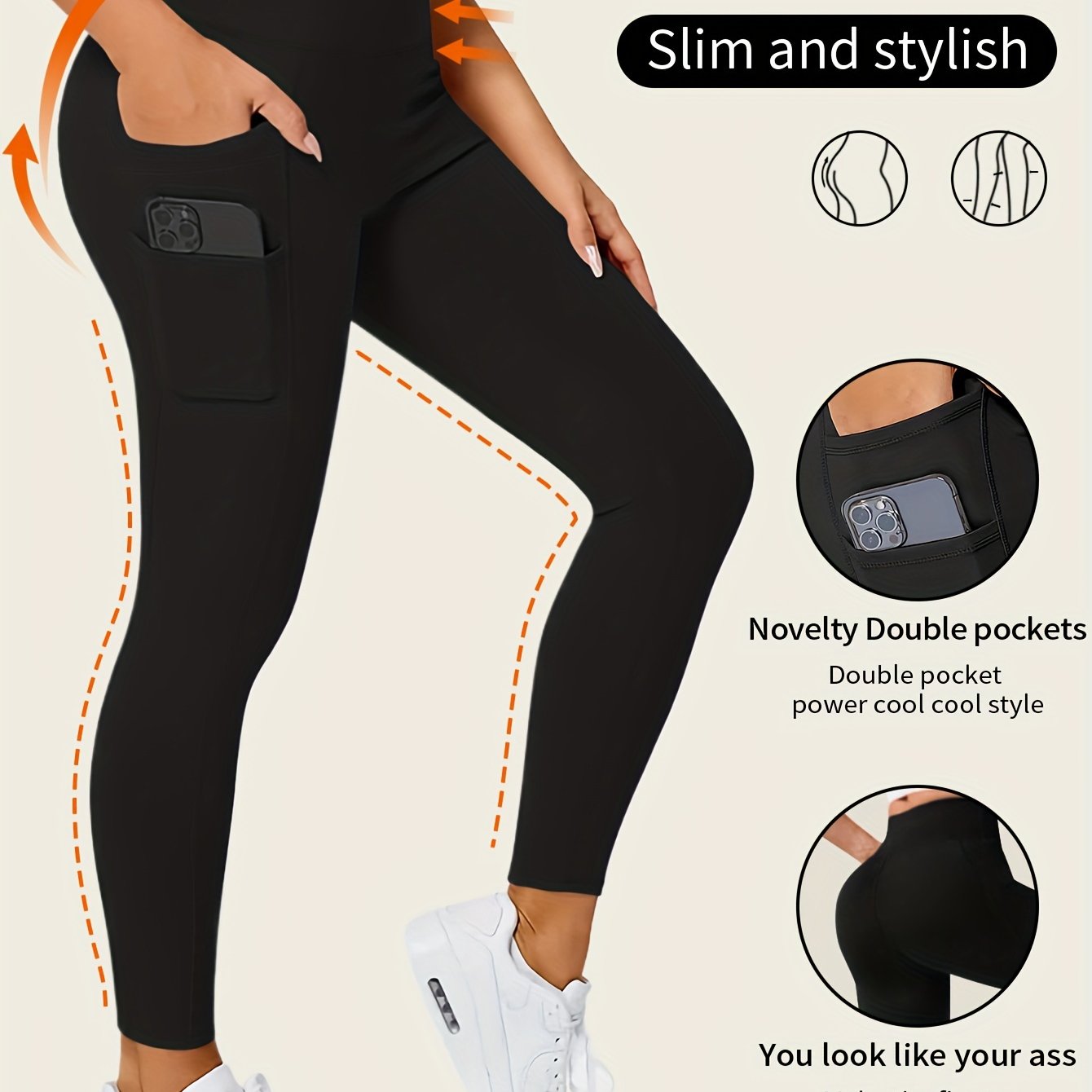 High Stretch Yoga Pants With Pocket