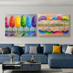 Colorful Tree 5D Diamond Painting DIY 30x40cm Full Of Diamonds