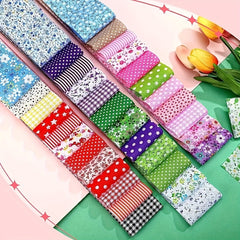 40pcs Floral Printed Quilting Fabric Cotton Craft DIY Handmade Doll