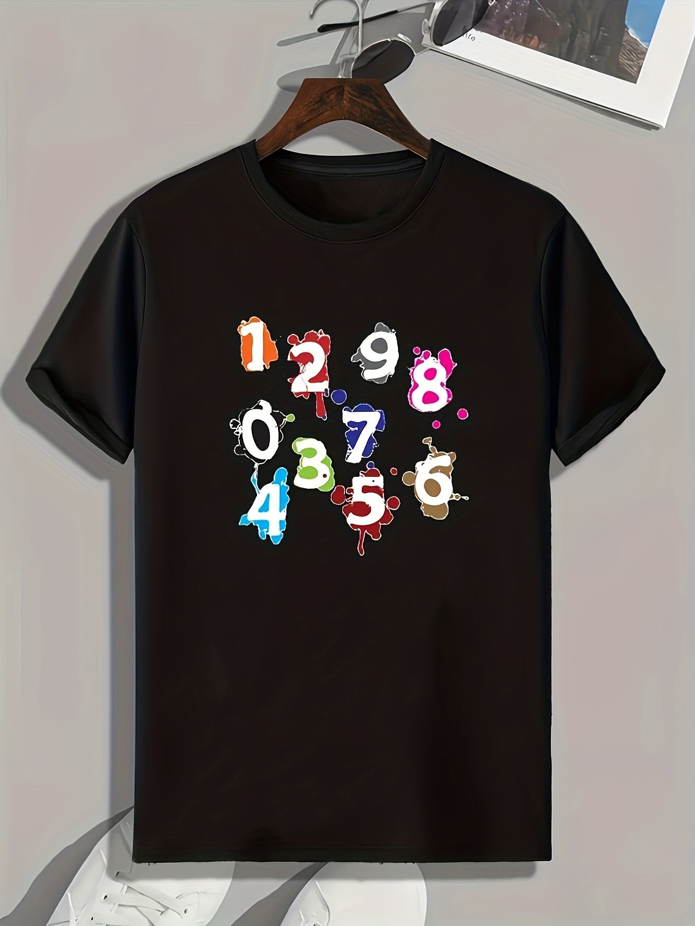 Number Print Men's Graphic T shirt Casual Comfy Tees For Summer