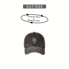 CHRIST Letter Print Baseball Cap Distressed Dad Hat Unisex Couple Sun Hat