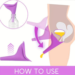 Portable Silicone Women's Urinal For Travel & Camping