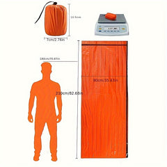 Emergency Sleeping Bag Insulated First Aid Sleeping Bag PE Orange Cloth Bag