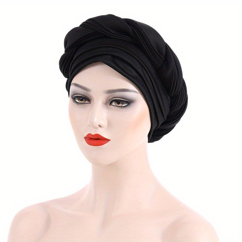 Big Turban Cap Classic Head Wrap Elastic Head Scarf Ramadan Hijab Hats