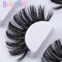 4 Pairs Natural Look Fluffy Thick Dramatic Lashes Mixed Style Eyelashes