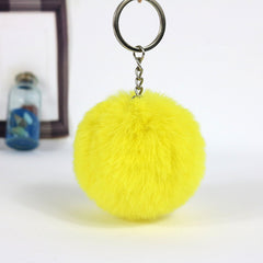 Soft Pompom Charm Keychain Key Ring Pendant Ornamen