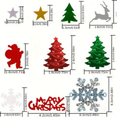 Christmas Table Confetti Set - Santa, Snowflakes, Elk, Letters, Tree