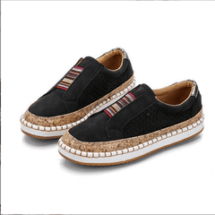 Women's Retro Flat Loafers Slip On Shoes Casual Outdoor Walking Shoes