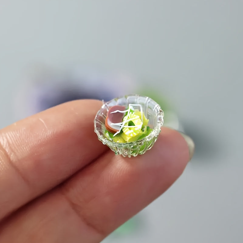 Mini Veggie Salad for OB11 Toy House Accessories