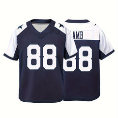 Boys Breathable Rugby Jersey Athletic Competition Shirt