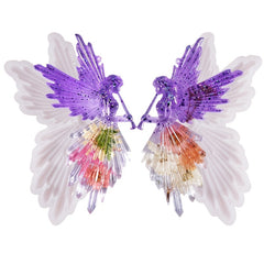 2PCS Christmas Resin Silicone Molds Fairy Angel Girls Ornaments Pendant