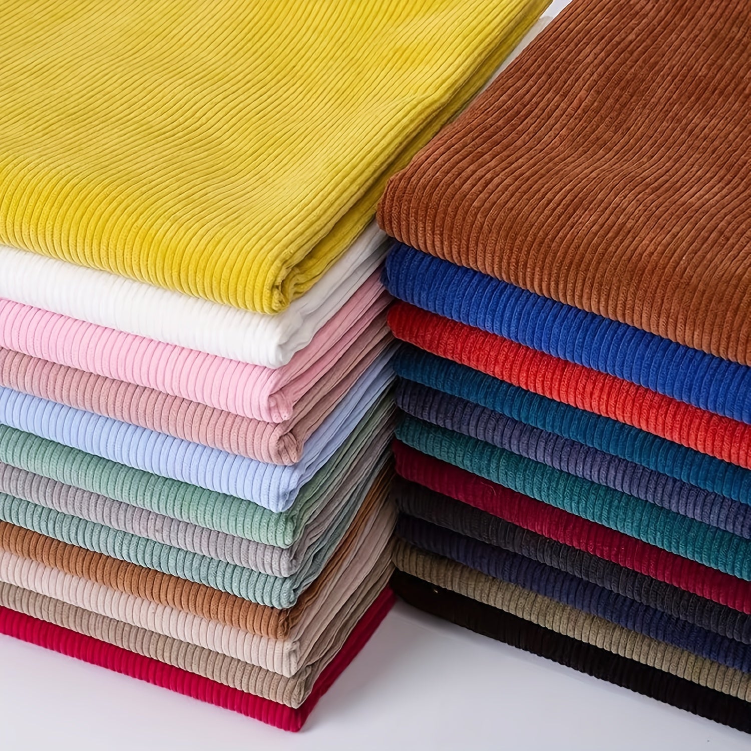 Corduroy Velvet Stripe Fabric Solid Pants Sofa DIY Fabric