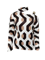 Off Shoulder Halter Neck Long Sleeve Sweatshirt