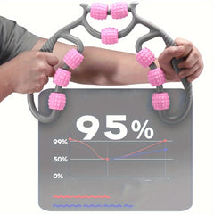 9 Wheel Muscle Roller Foam Stick&Spiky Massage Ball for Deep Muscle Relief