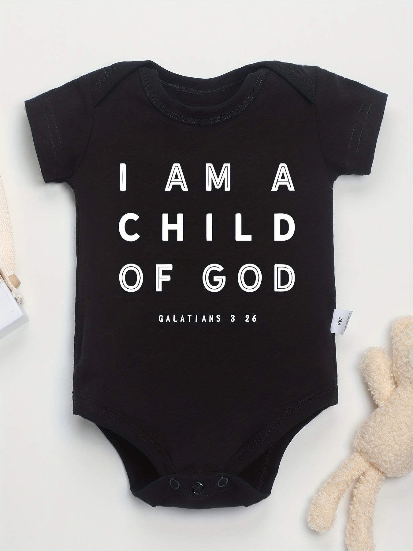 Baby Cotton Romper I Am A Child Of God Onesie Clothes