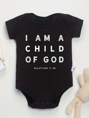 Baby Cotton Romper I Am A Child Of God Onesie Clothes