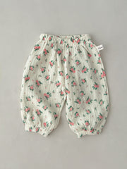 Baby Girls Casual Elastic Waist Pants with Assorted Designs