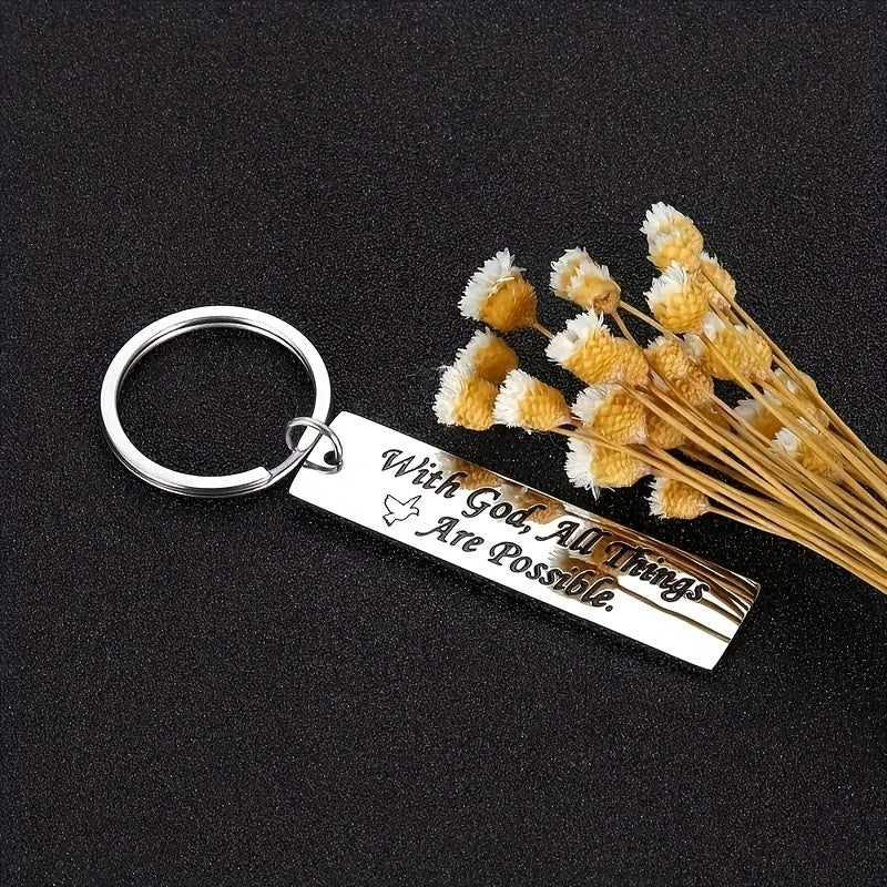 Faith Gift Keychain For Friends Birthday Graduation Gift