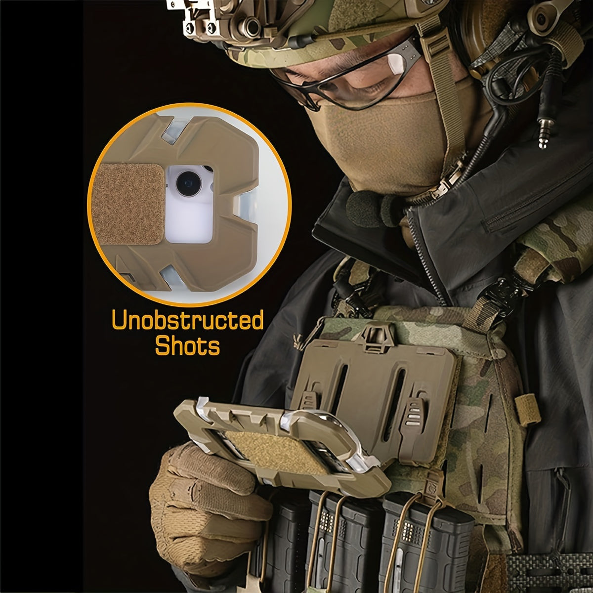 MOLLE Phone Map Holder for Screen Size 11 94 17 02 cm