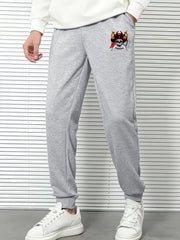 Skull Graphic Print Men's Sweatpants