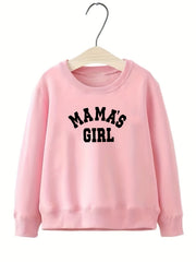 Girls 'Mama's Girl' Crew Neck Sweatshirt Top