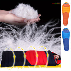 600g Goose Down Adult Sleeping Bag - Lightweight Mummy Bag for All Seasons