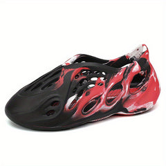 Men's Tie Dye Breathable Cut Out Foam Sneakers