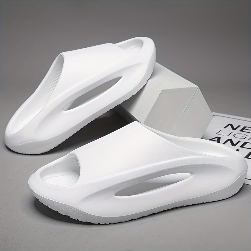 Men's Cloud Slides Casual Open Toe Slippers for Indoor Outdoor