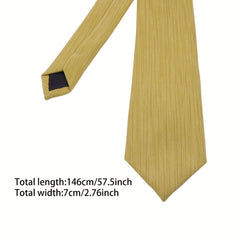 Classic Polyester Necktie Wedding Tie Vintage Skinny Men's Tie