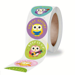 500pcs Animals Cartoon Stickers Owl Designs School Teacher Stationery Sticker