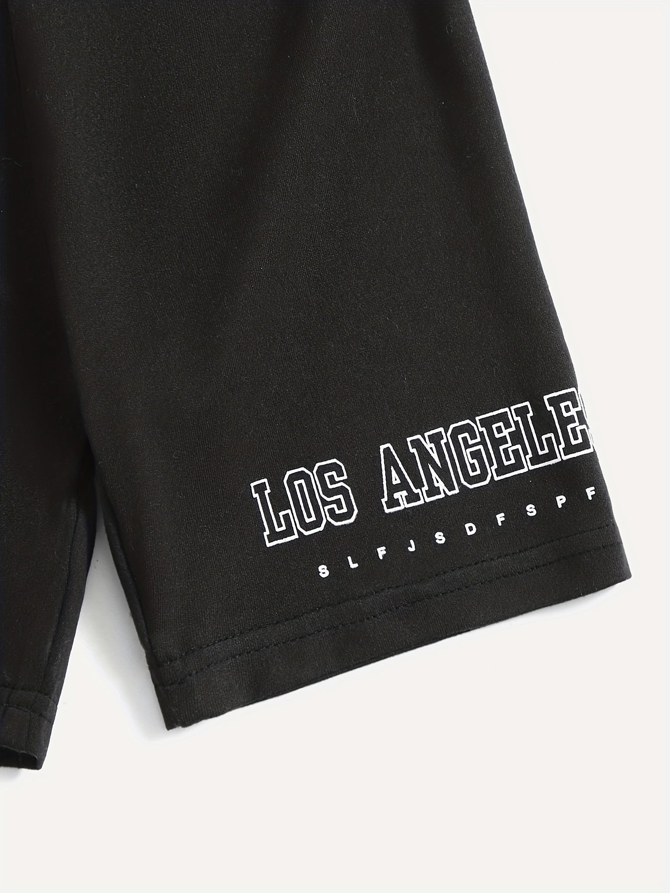 Toddler Girls Letter LOS ANGELES Biker Shorts